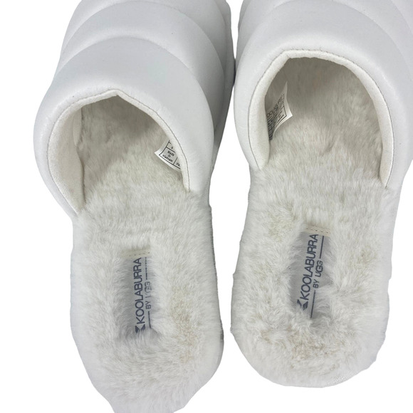 UGG Koolaburra Women's White BRB Slides Size 8 NEW Without Box - Picture 4 of 6